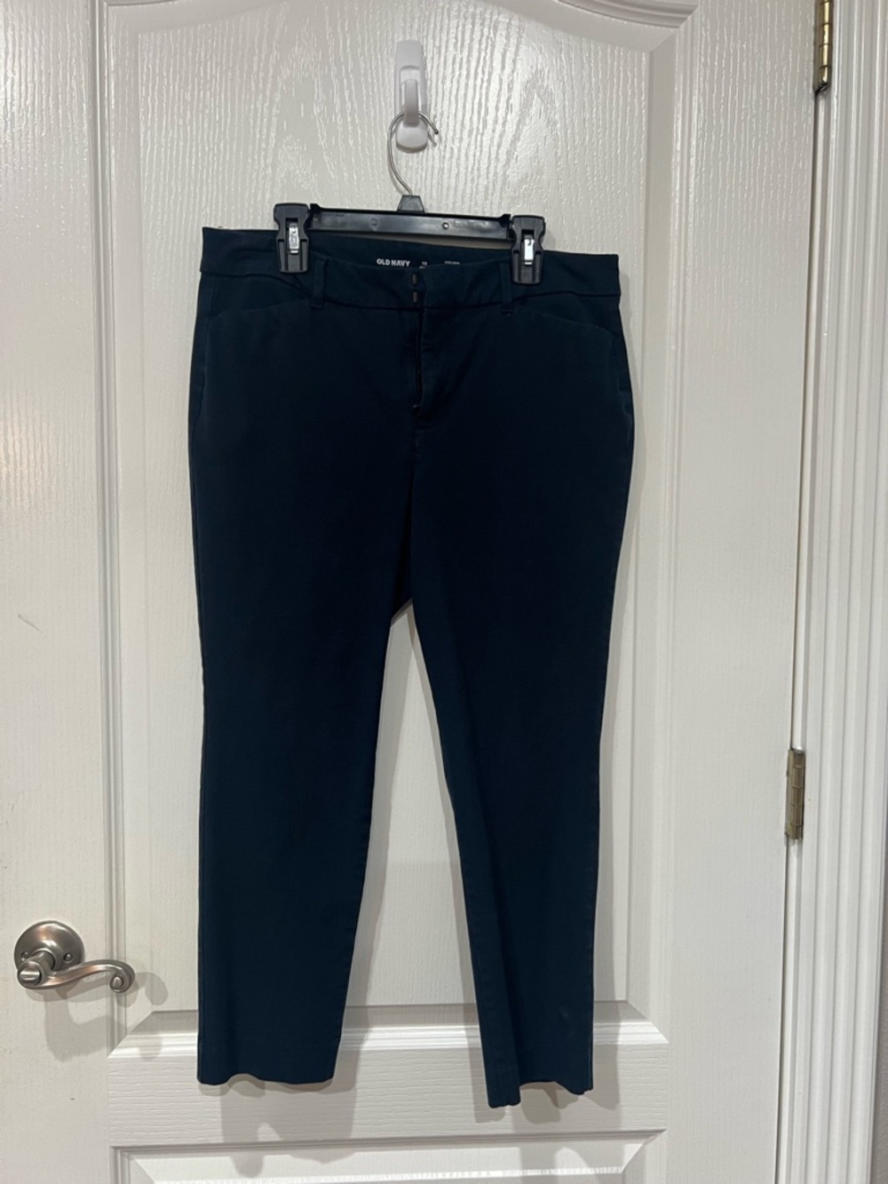 Old Navy Dark Navy Cropped High Rise Pixie Slim Ankle pants Size: 10 Petite